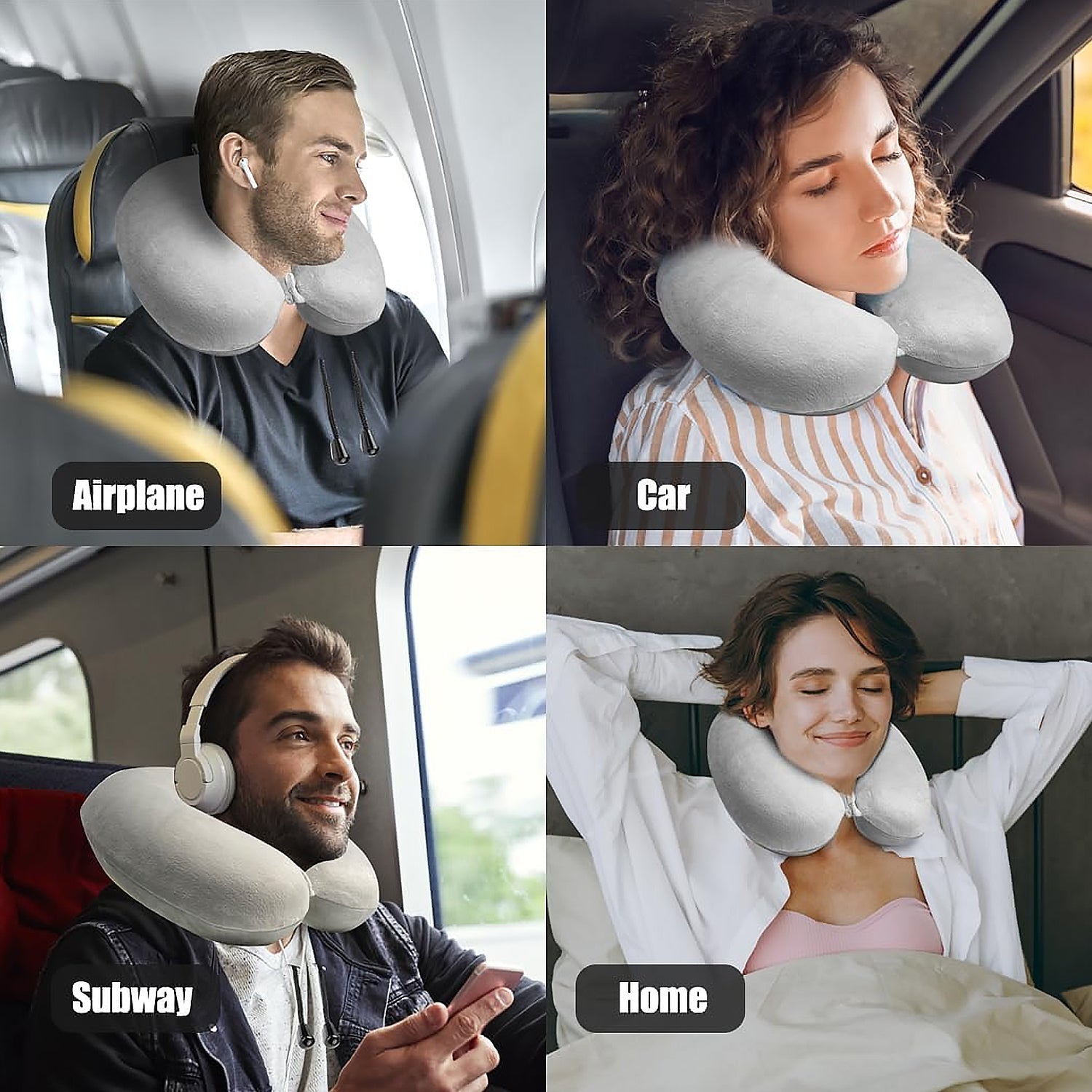 Soft Neck Pillow for Car, Home, Airplane Travel, Travel Neck Pillow for Sleeping & Travel Essentials for Neck Rest Multipurpose Comfortable Head Rest Neck Holder Pillow (1 Pc) Soft Neck Pillow for Car, Home, Airplane Travel, Travel Neck Pillow for Sleeping & Travel Essentials for Neck Rest Multipurpose Comfortable Head Rest Neck Holder Pillow (1 Pc)